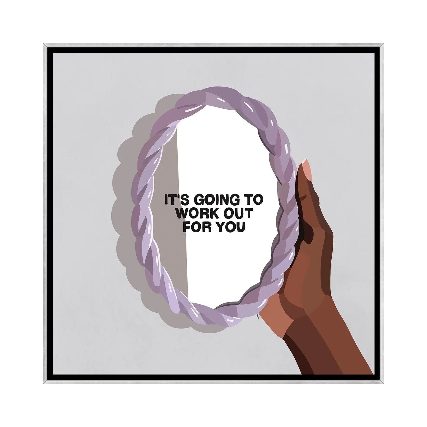 iCanvas "It's Working Out" by Artpce Framed