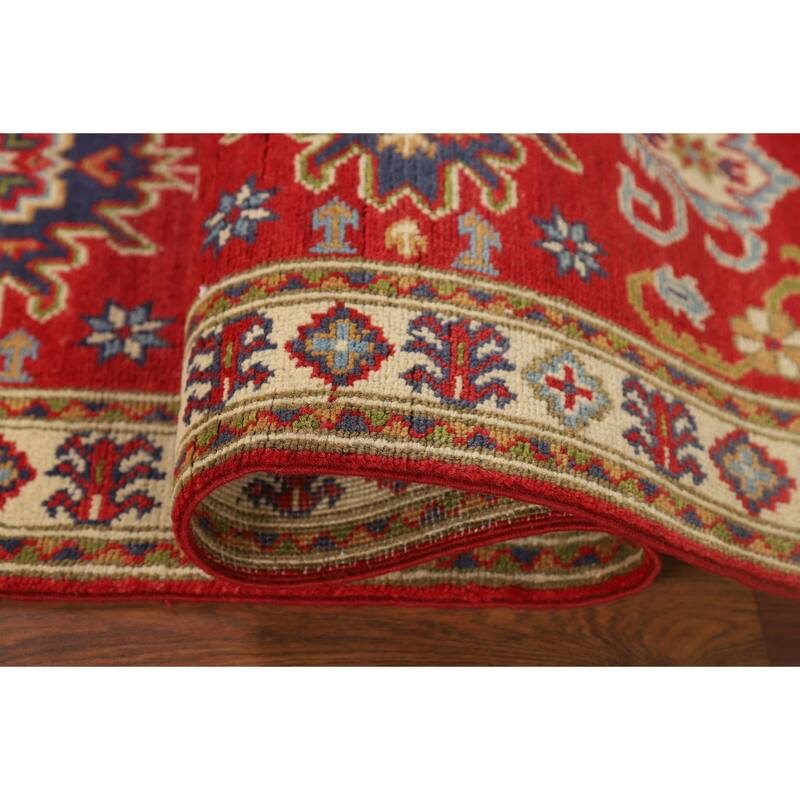 Kazak Oriental Runner Rug Hand-Knotted Wool Carpet - 2'1" x 9'11"