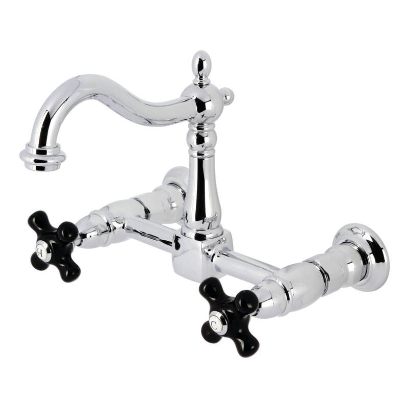 Kingston Brass KS126.PKX Duchess 1.8 GPM Wall Mounted Widespread - Polished Chrome