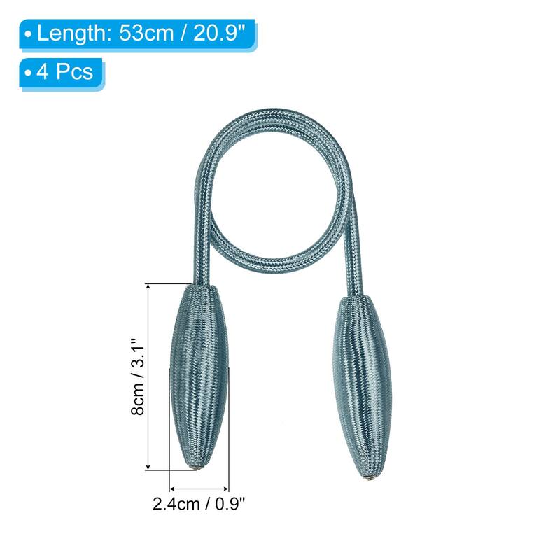 4Pcs Curtain Tiebacks Clips Decorative Window Drape Twist Tie Backs