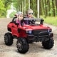 12V Police Car Ride-on Truck with Remote Control & Siren, 2-Seater ...