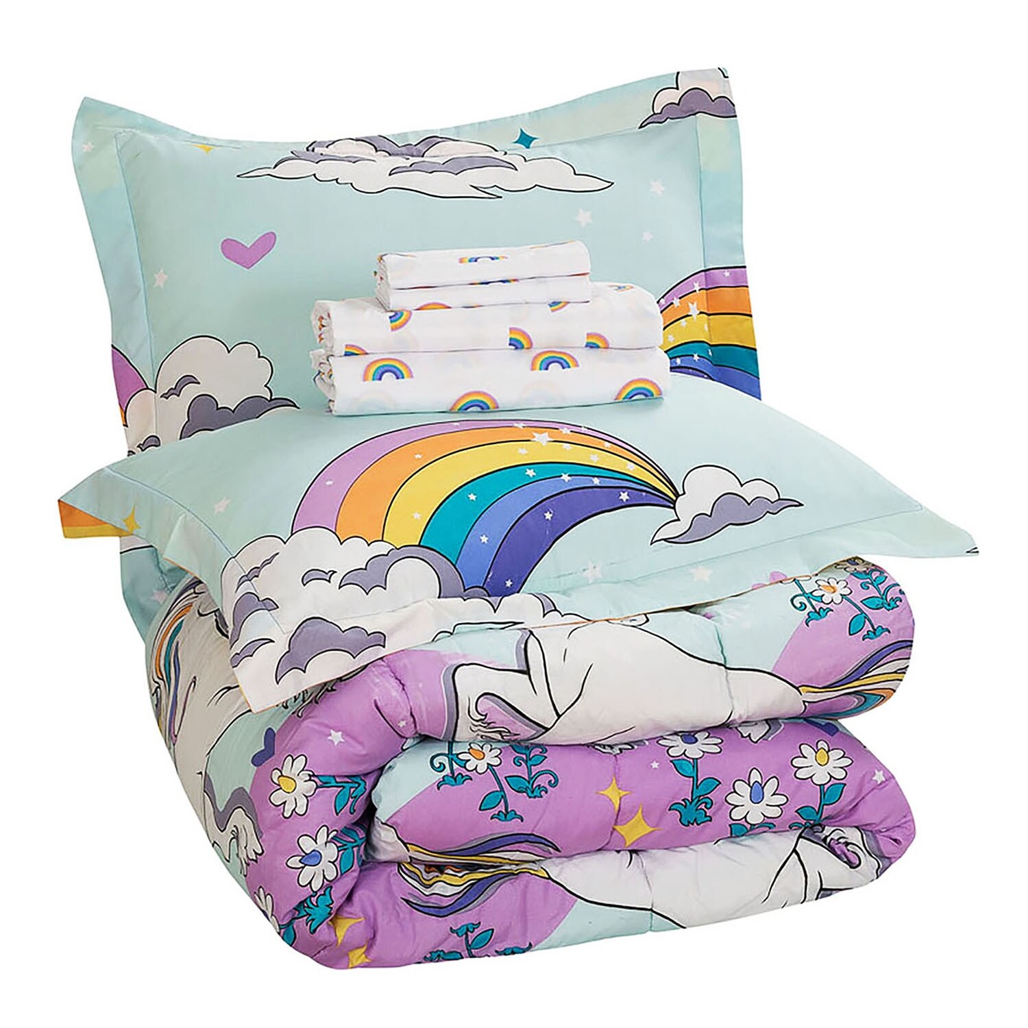 Unicorn bed store in a bag