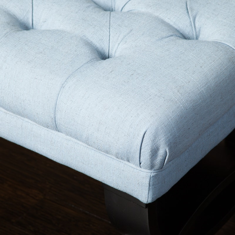 Scarlette Tufted Fabric Ottoman Bench by Christopher Knight Home - 41.00" L x 17.25" W x 16.75" H
