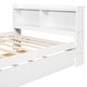 preview thumbnail 19 of 64, Wood Storage Bed with Trundle,Bookcase