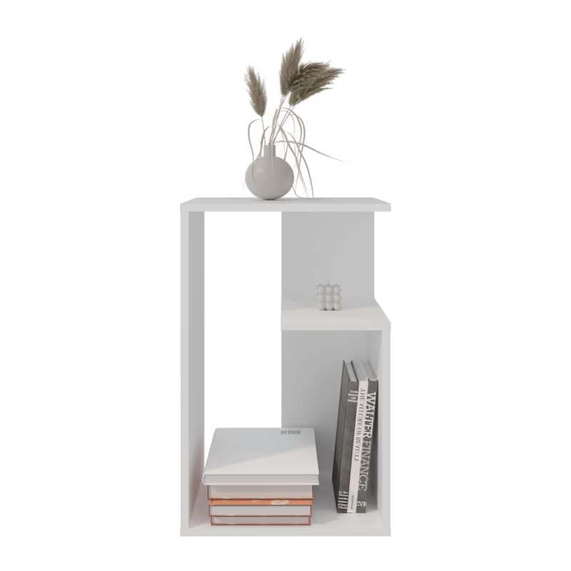 Side Table 25" H, 1 Shelf,full assembly required,FSC Certified CPSIA Compliant