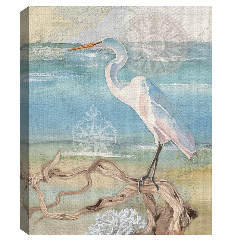 Egret, Heron by Lynnea Washburn Canvas Art Prints