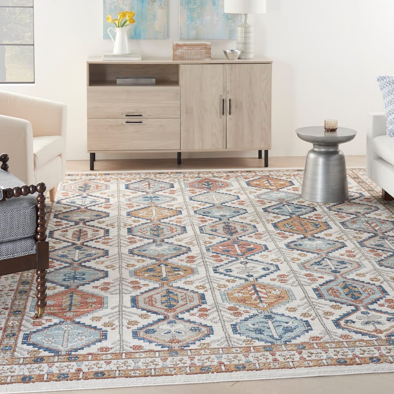 Nourison Concerto Traditional Persian Geometric Area Rug