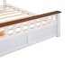 preview thumbnail 14 of 24, Full Wood Platform Bed with Drawers - Classic Pine Wood Construction
