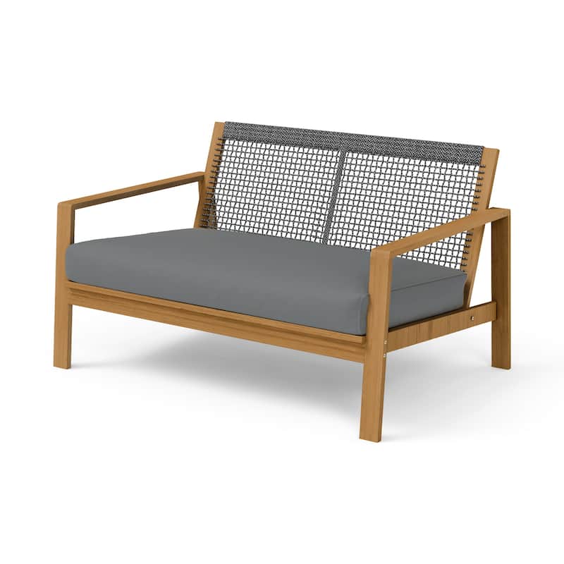 4-piece Furniture Set Outdoor Patio Conversation Set Acacia Wood