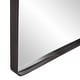 preview thumbnail 4 of 6, Allan Andrews Rectangular Metal Framed Black Steele Wall Mirror