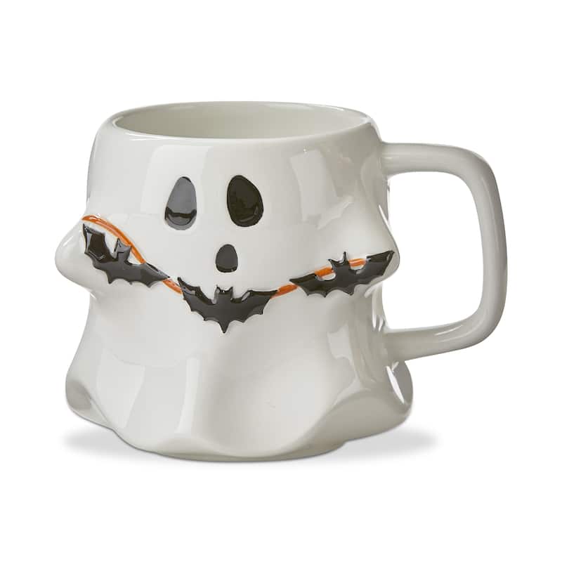 Halloween Ghost Mug - Dishwasher Safe Drinkware, 4" H x 5" L x 4" W, Perfect for Everyday Use