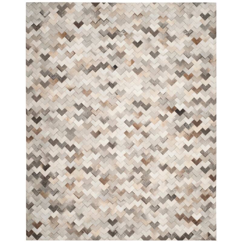 SAFAVIEH Handmade Studio Leather Momo Modern Leather Rug