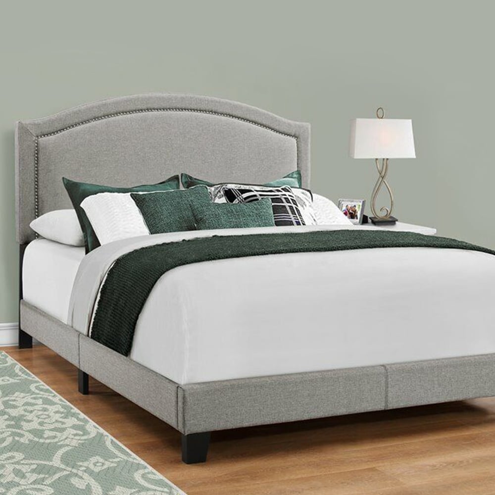 Queen on sale bed gray