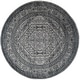 preview thumbnail 23 of 166, SAFAVIEH Adirondack Cheyenne Rustic Oriental Medallion Rug 10' Round - Silver/Black