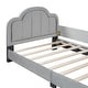 preview thumbnail 32 of 32, Low-Profile Platform Bed Grounded Bed in Velvet Frame