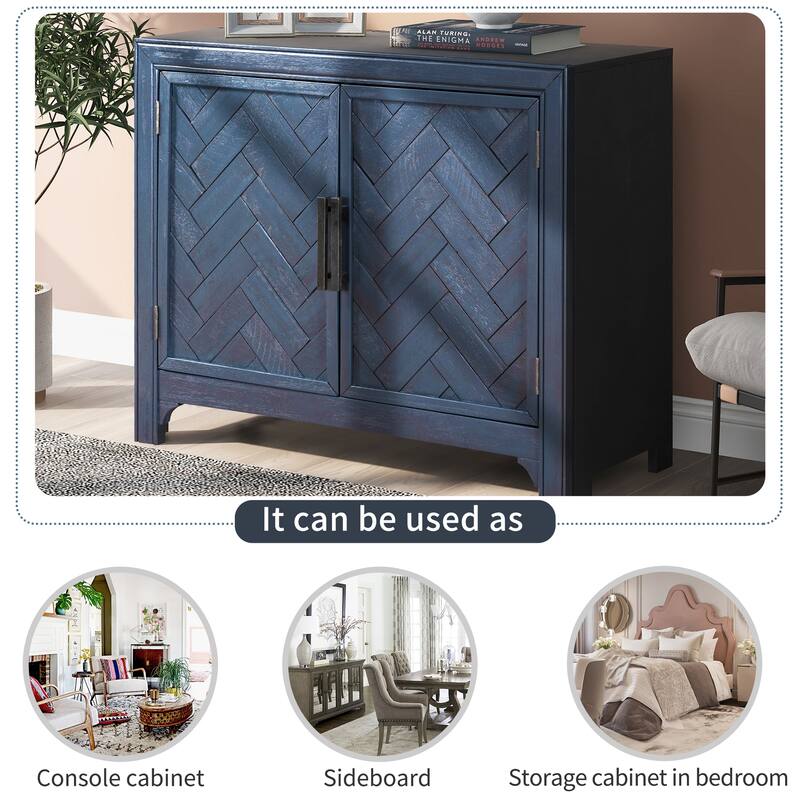 Modern Console Table Sofa Table for Living Room with 2 Shelves