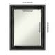 preview thumbnail 11 of 33, Beveled Wood Bathroom Wall Mirror - Rustic Pine Black Frame