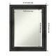 preview thumbnail 7 of 27, Beveled Wood Wall Mirror - Rustic Pine Black Frame