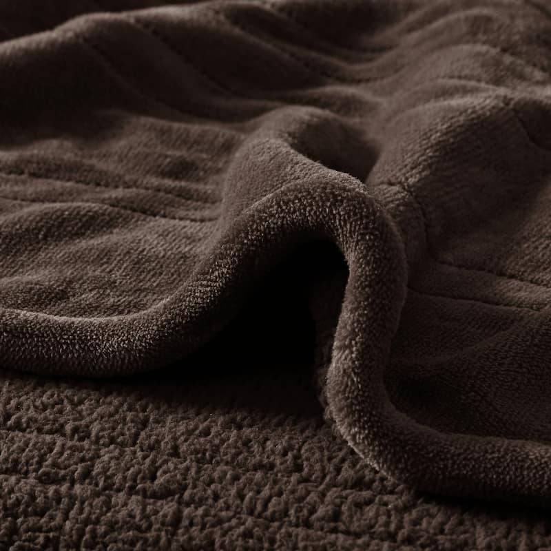 Beautyrest Solid Microlight to Berber Heated Blanket