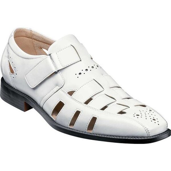 stacy adams white sandals