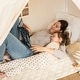 preview thumbnail 9 of 8, Tiny Land® Large Cozy Tent with Star Lights