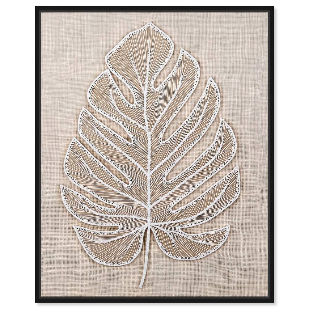 Linen Leaf II Canvas by Art Remedy