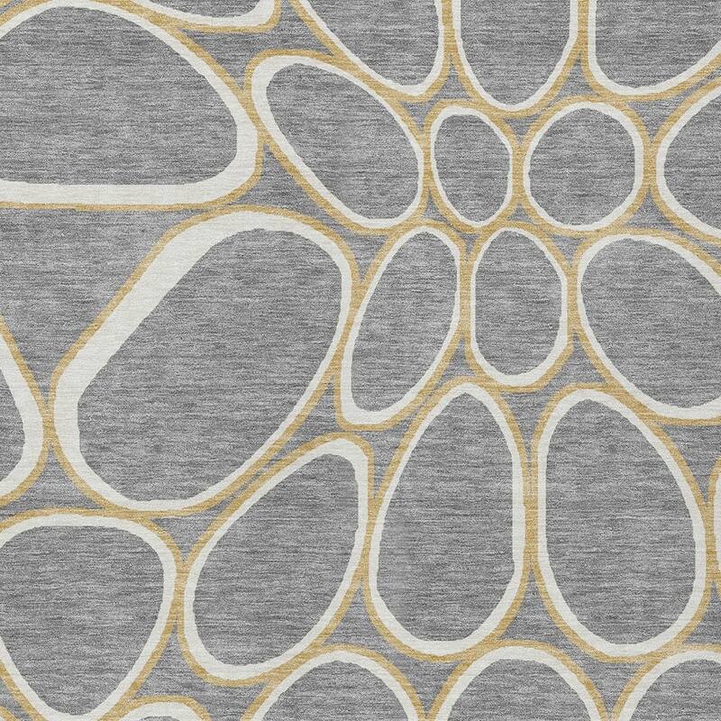 HomeRoots Abstract Transitional Rectangle Outdoor Rug
