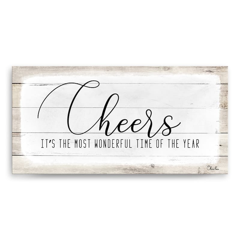 Ready2HangArt 'Cheers' Holiday Canvas Wall Art by Olivia Rose