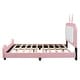 preview thumbnail 10 of 14, Upholstered Platform Bed with Bear Headboard and Footrest