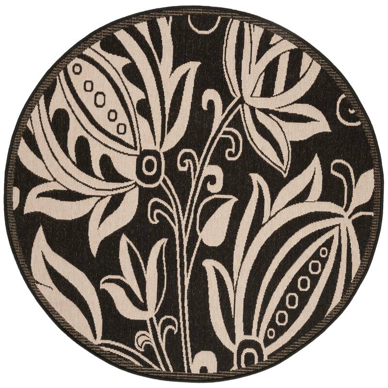 SAFAVIEH Courtyard Leatrice Indoor/ Outdoor Patio Backyard Rug
