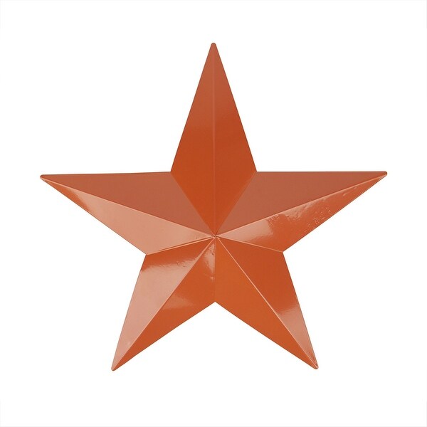 11.5" Light Brown Country Rustic Star Indoor/Outdoor Wall Decoration - N/A