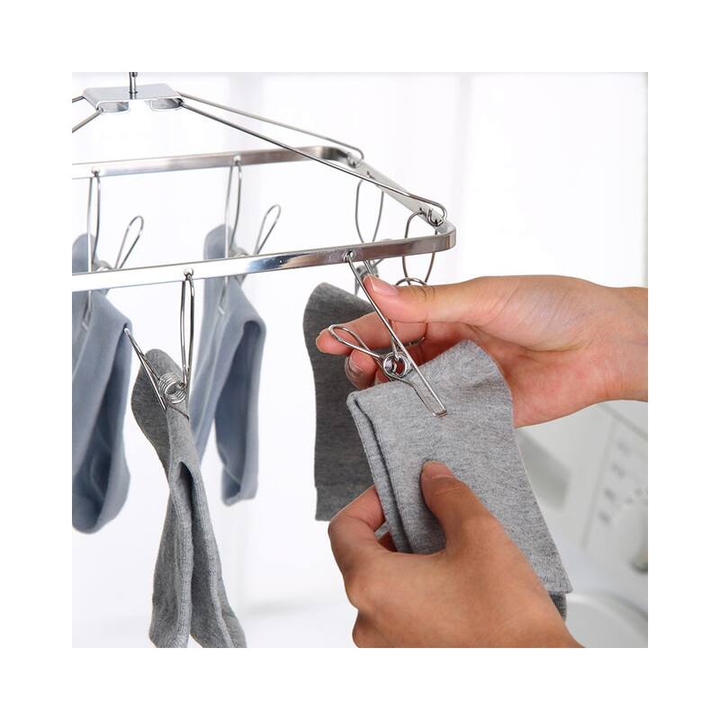 YBM Home Stainless Steel Laundry Hanging Rack Collapsible for Storage