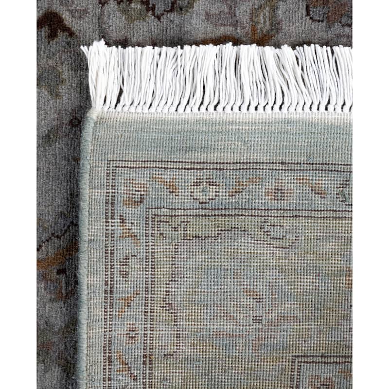 Overdyed One-of-a-Kind Hand-Knotted Area Rug - Gray - 2' 7" x 10' 5"