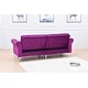 preview thumbnail 16 of 78, Legend Furniture Covertible Velvet Sofa Bed Sleeper