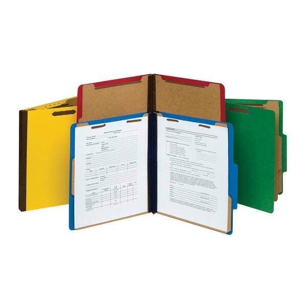 Shop Pendaflex Pressboard Classification Letter Size Folders Cobalt Blue Pack Of 10 Overstock 16730069