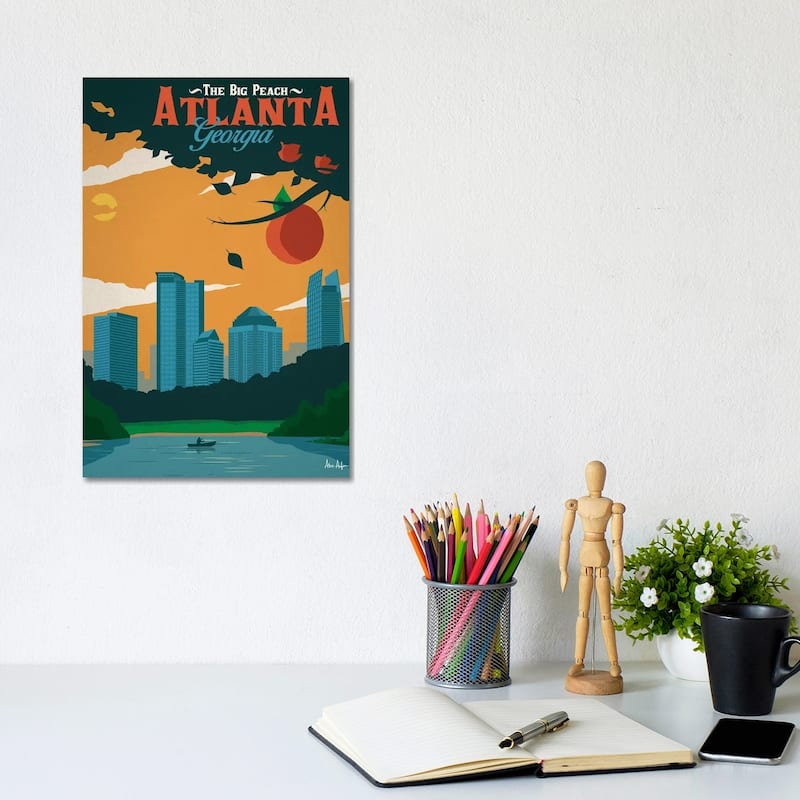 iCanvas "Atlanta" by IdeaStorm Studios Canvas Print - 12x8x0.75