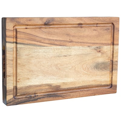 Acacia Wood Cutting Board 18 in. x 12in. - 12X18X2