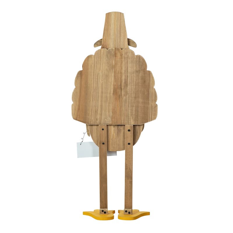 Glitzhome 30.25"H Thanksgiving Wooden Turkey Porch Decor(KD)