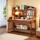 preview thumbnail 3 of 17, Kids Desk , Children Study Desk, Computer Writing Desk for Home Office - 36.6" x 21.7" x 54.3" Brown