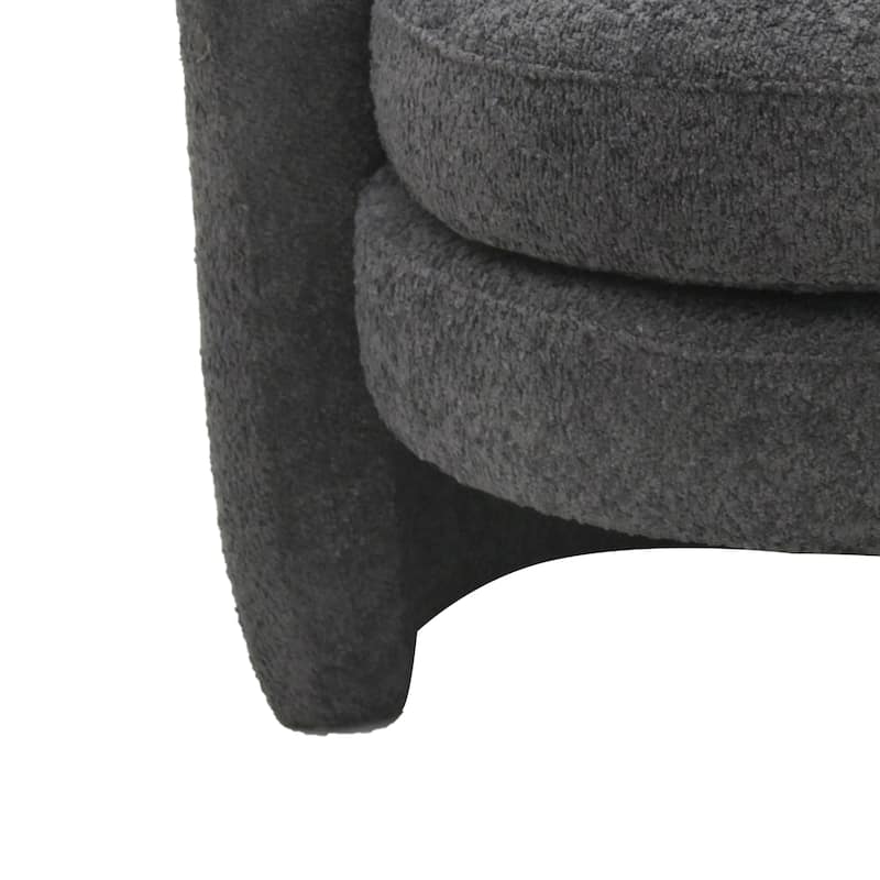 Boucle Upholstered Accent Chair (No Assembly)