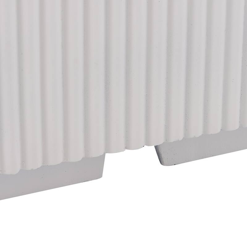 Christopher Knight Home - Lecce Outdoor 48.2" Rectangular MgO Fire Pit Table with 50,000 BTU Burner