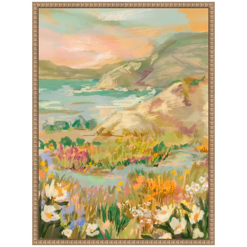 Kate and Laurel Sylvie Landscape 4 Framed Canvas by Annie Quigley