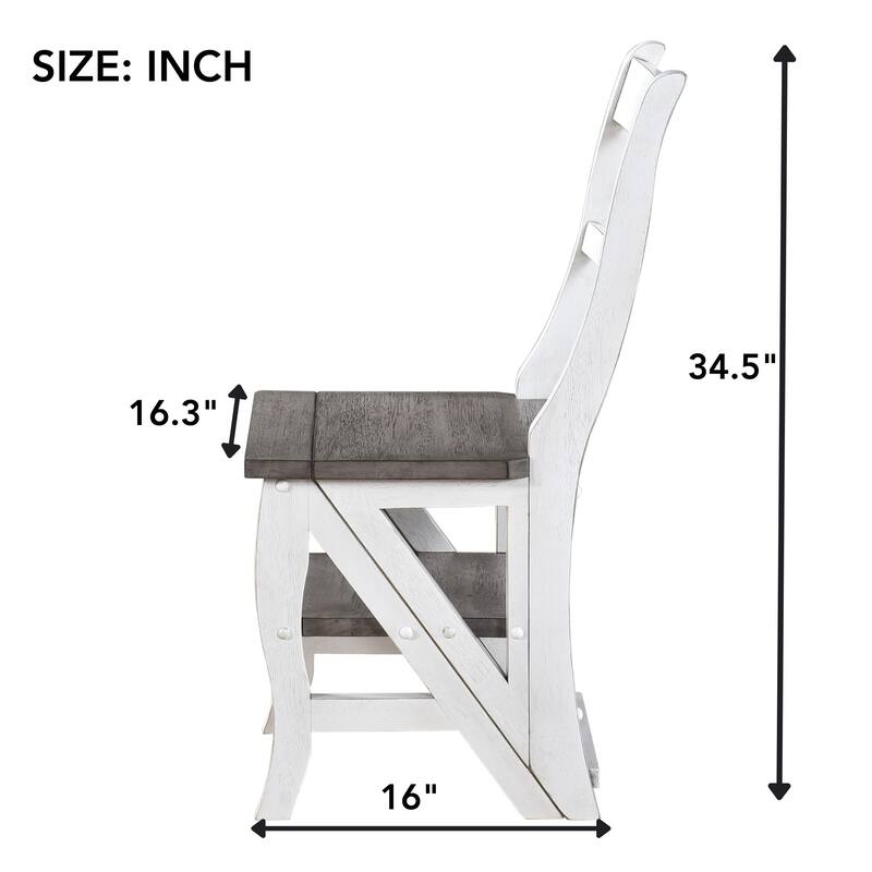 Solid Wood Foldable Ladderchair