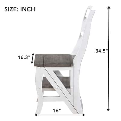 Solid Wood Foldable Ladderchair