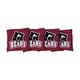 preview thumbnail 1 of 1, Lenoir-Rhyne University Bears Red Cornhole Bags All-Weather Resin Filled