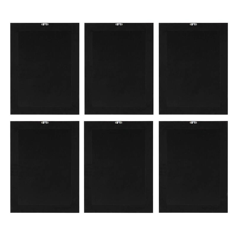 Renwil Wallflower Rag Paper 6-Piece Wall Art with Black Frame