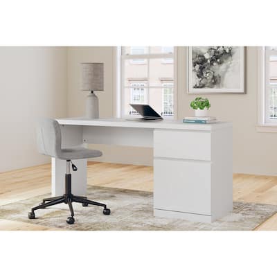 Signature Design by Ashley Onita White 60" Home Office Desk