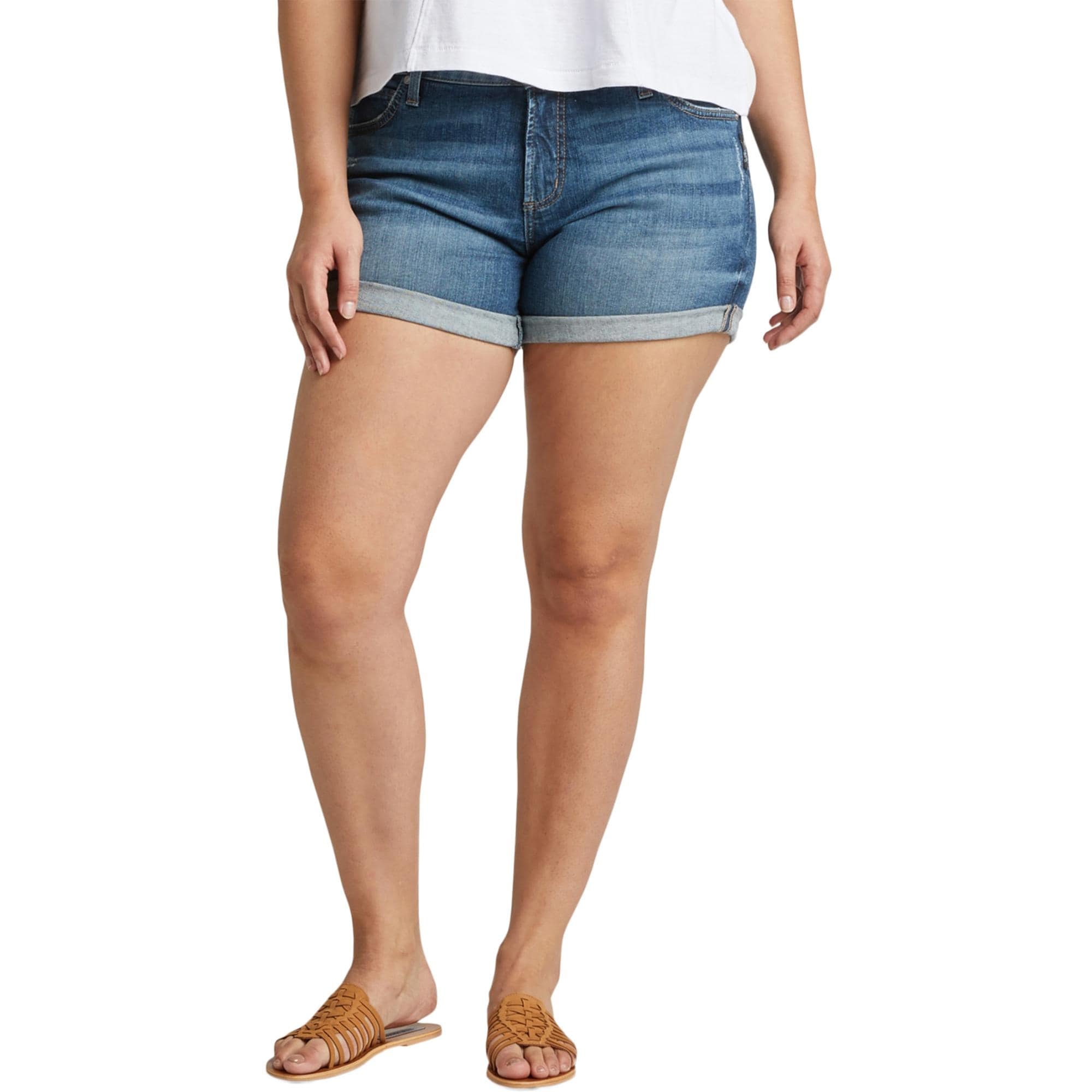 silver jeans shorts womens