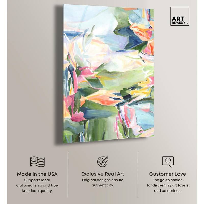 Sunkissed Garden Acrylic by Art Remedy, Ready to Hang