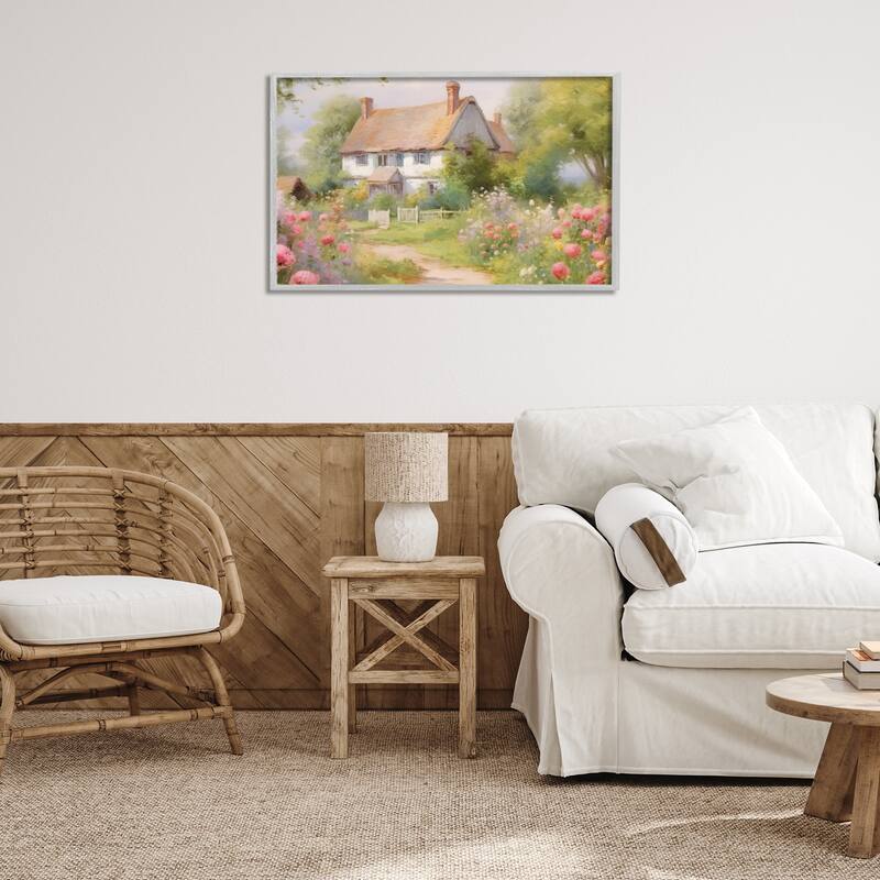 Stupell Nature Filled Cottage Garden Framed Giclee Art Design By Nini Art
